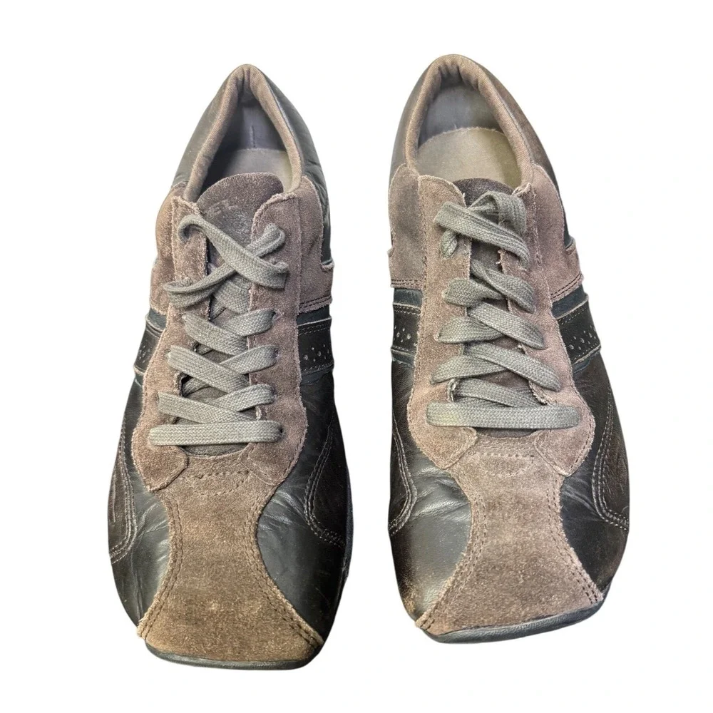 Diesel Windom Mens Dark Brown Leather Suede Low Top Sneakers US 9 EUR 42‎ 00Y828
